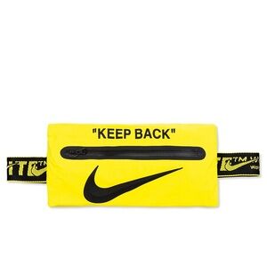 Nike x off white collab yellow and black fanny pack waist bag